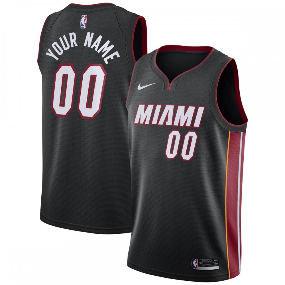 Miami Heat Swingman Custom Jersey Black - Icon Edition-Pro Kit Vault | Brand New 26/27 Sports Jerseys